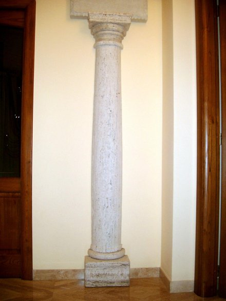mezza colonna a muro - arte pietra snc